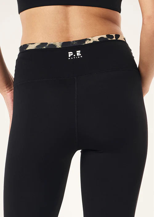 P.E Nation - Vita Full Length Legging - Black/Leopard