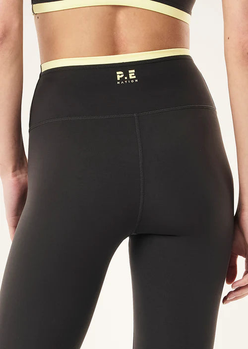 P.E Nation - Vita Full Length Legging - Smokestone/Lemonade