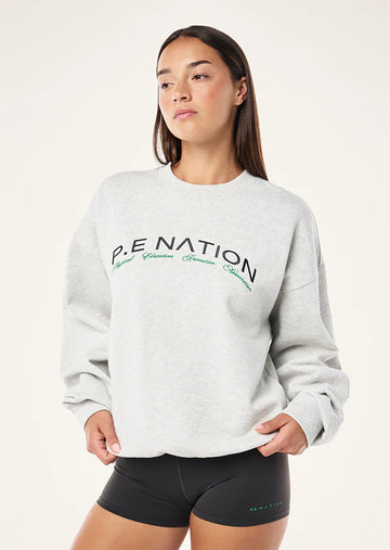 P.E Nation - VOLUME SWEAT IN GREY MARLE