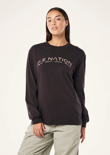 P.E Nation - Volume Long Sleeve Tee - Licorice