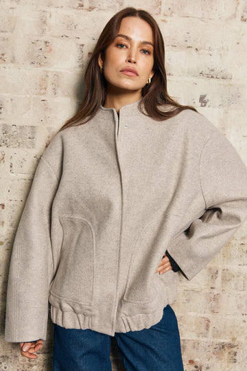 Walnut - Munich Jacket - Taupe