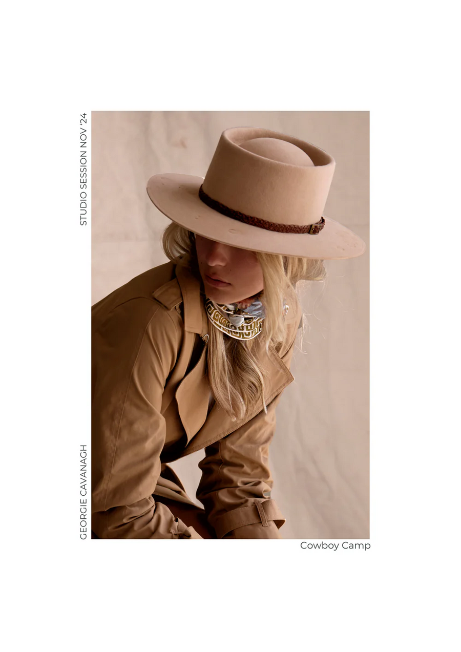 Whitney Spicer Art - 'Cowboy Camp' Silk Bandana