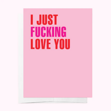 Bad on Paper - FUCKING LOVE YOU - PINK & RED SOMEONE SPECIAL ROMANCE GREETING CARD