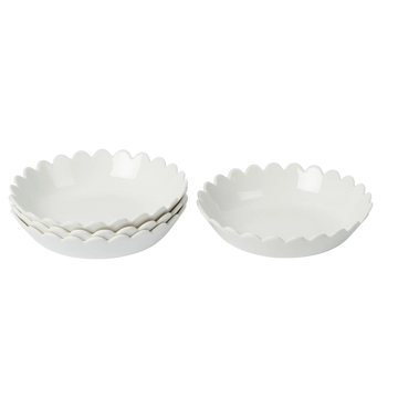 In The Roundhouse - Scallop Bowls - White - Set of 4