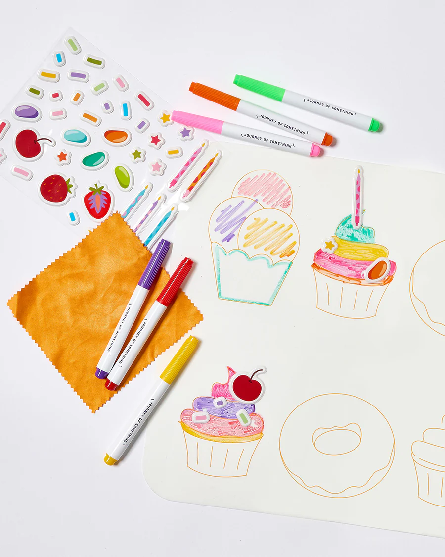 Journey of Something - Wipeable Silicone Colouring Mat - Sweet As