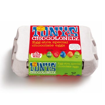 Tony's Chocolonely - Easter Egg Carton (12/ Assorted) - 150g