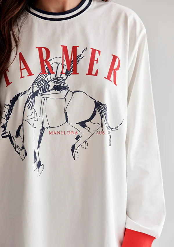 FARMER by Whitney Spicer - COMING SOON - Bronc Ringer Long Sleeve Shirt