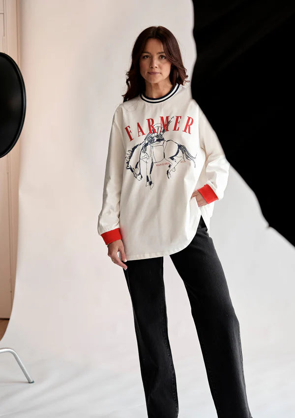 FARMER by Whitney Spicer - COMING SOON - Bronc Ringer Long Sleeve Shirt