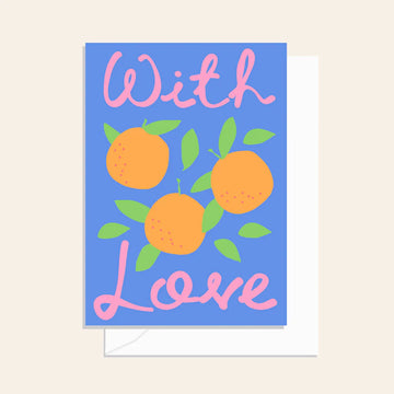Elm Paper - Capri Arancia Card