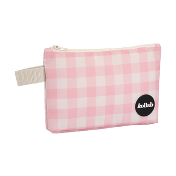 Kollab - Mini Pouch - Candy Pink Check