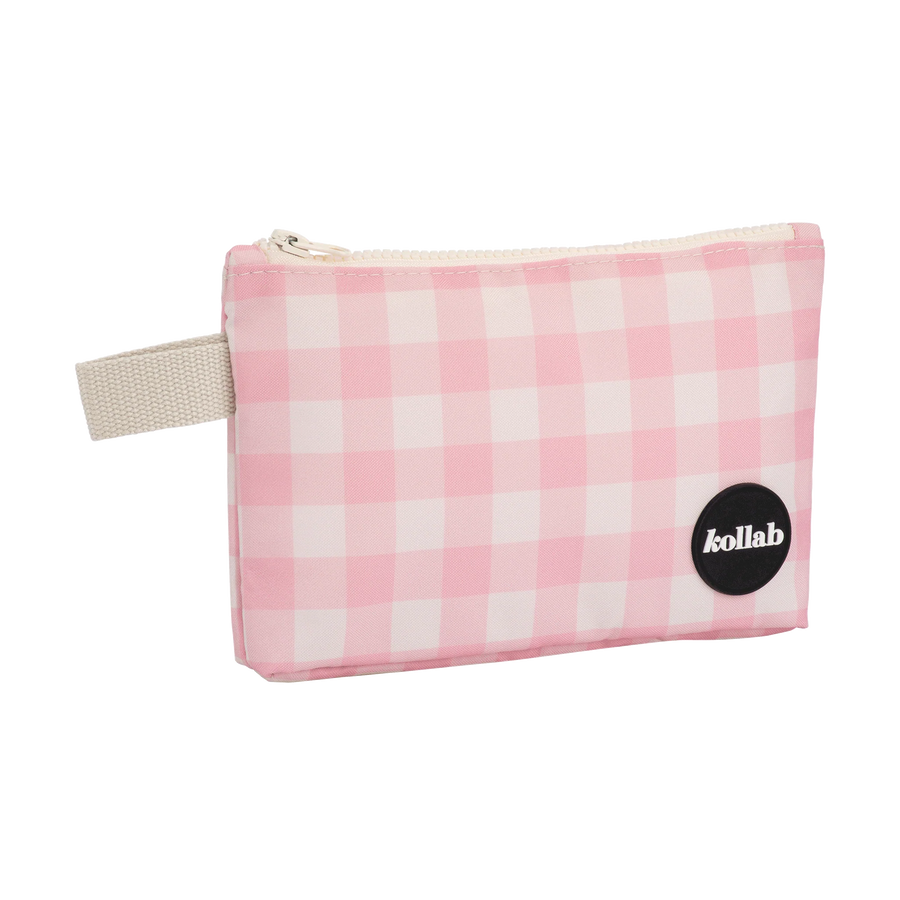 Kollab - Mini Pouch - Candy Pink Check
