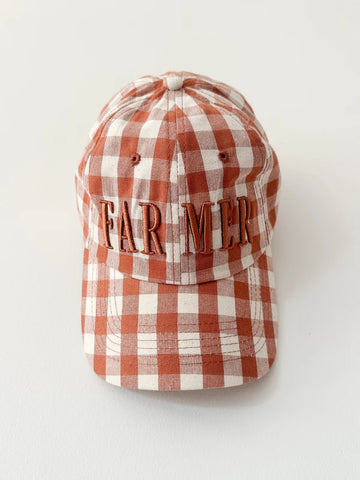 Whitney Spicer - Farmer - Clay Check Cap