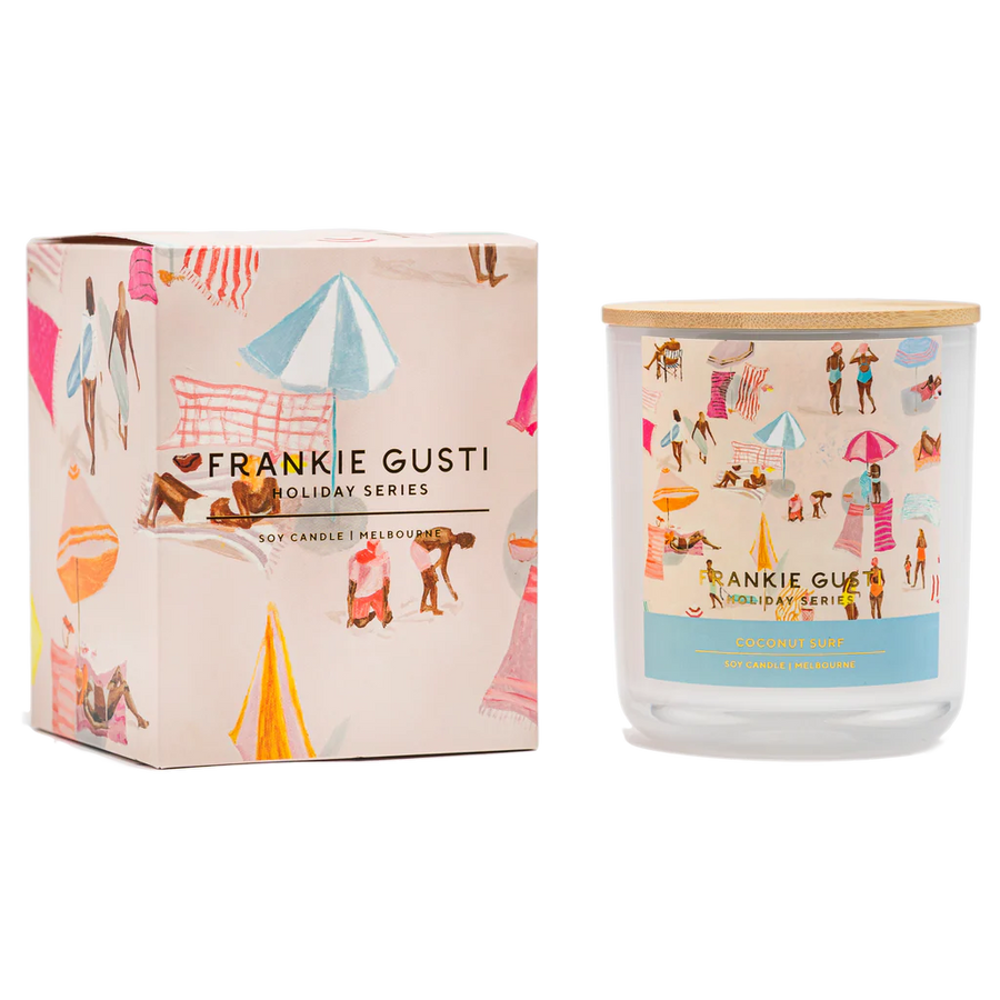 Frankie Gusti - HOLIDAY SERIES CANDLE COCONUT SURF JANEY FORBES