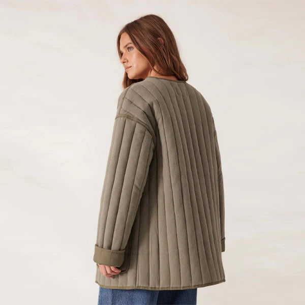 Ceres Life - Comfy Quilet Jacket - Moss Green