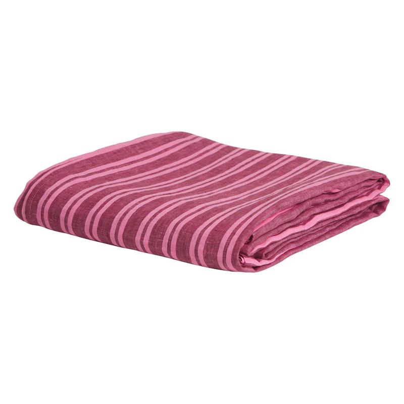 Sage & Clare - Nadine Linen Fitted Sheet - Mahogany - Queen