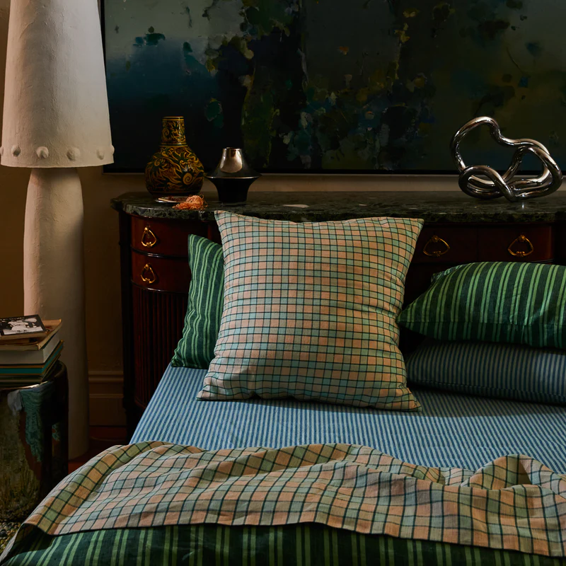 Sage & Clare - Marquis Linen Euro Pillowcase Set - Jade
