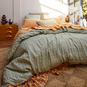 Sage & Clare - Marquis Linen Quilt Cover - Jade - Queen