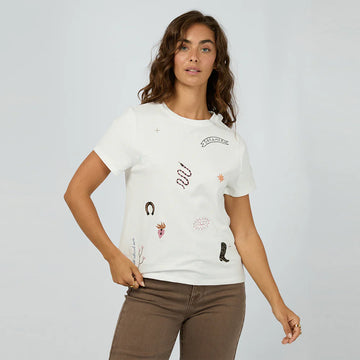 All About Eve - Western Dreamer Regular Tee - White