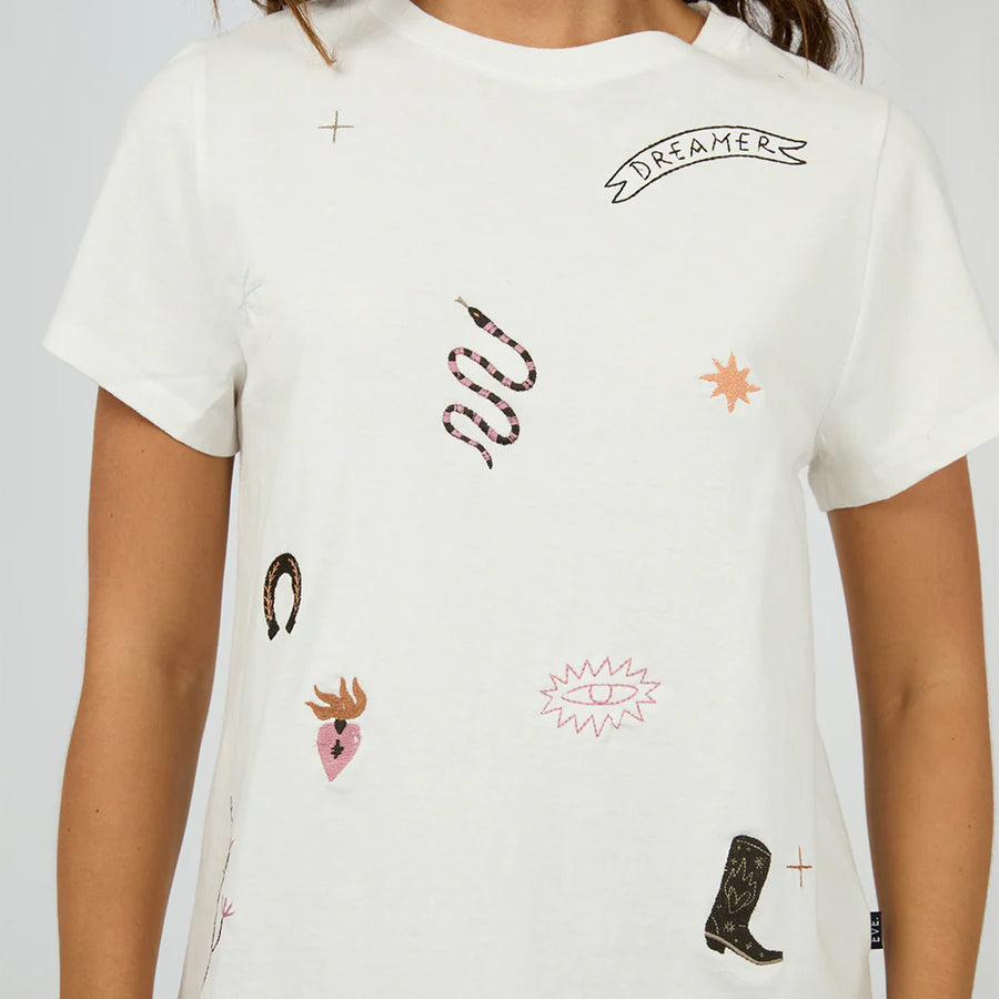 All About Eve - Western Dreamer Regular Tee - White