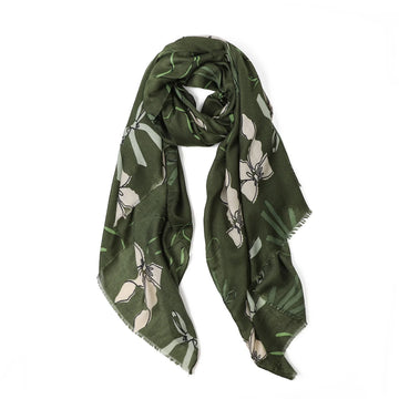 Greenwood Designs - Betsie Bow Scarf - Green