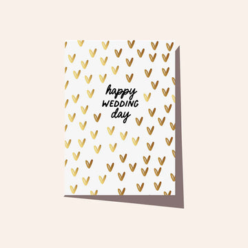 Elm Paper - WEDDING DAY HEARTS CARD