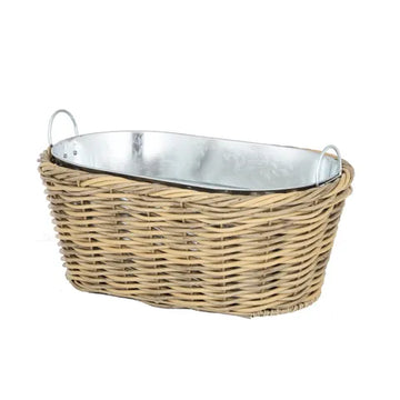 Coast To Coast Home - Bubbles PE Rattan Cooler - 43x28x18cm - Natural
