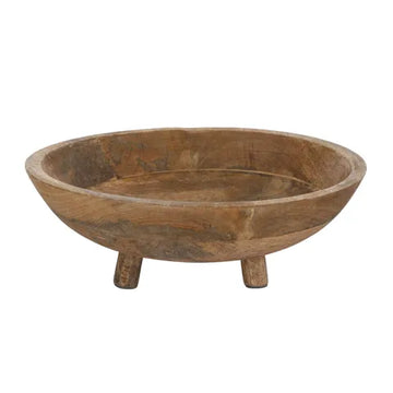Coast to Coast - Edgar Wood Bowl with Legs - 30x10cm - Natural