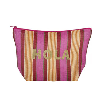 Coast to Coast - Hola Recycled Pouch - 30x10x19cm - Pink & Red