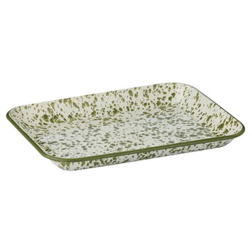 Coast to Coast - Scout Rect Enamel Tray - Olive