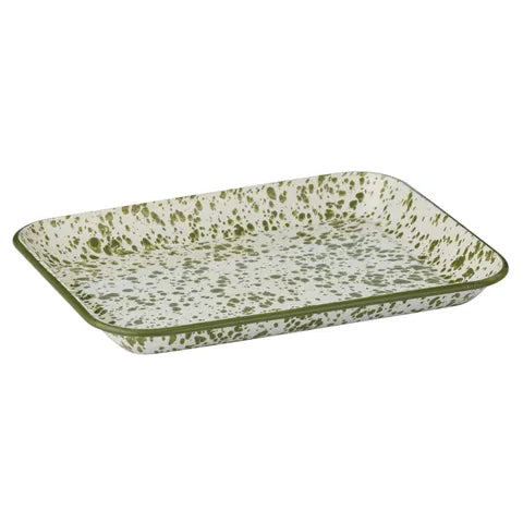 Coast to Coast - Scout Rect Enamel Tray - Olive