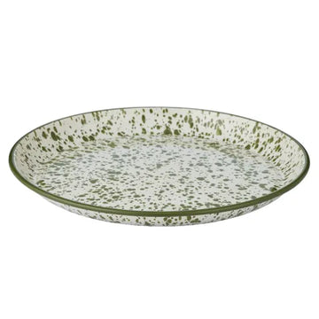 Coast To Coast - Scout Enamel Round Tray - 34x3cm Olive