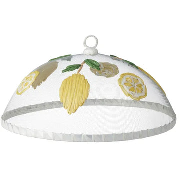 Coast To Coast Home - Limone Mesh Food Cover 35cm - White/Yellow