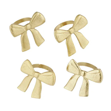 Coast To Coast Home - Bow Metal Napkin Ring - 7x6x4.5cm - Gold