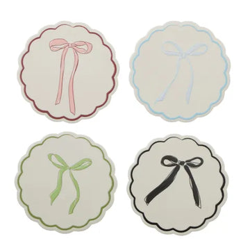 Coast To Coast Home - Bow S/4 Ceramic Coasters 10cm - Multi