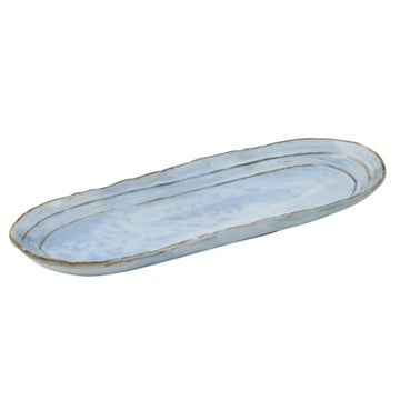 Coast To Coast Home - Acqua Ceramic Platter - 32.5x13cm - Blue