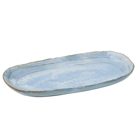 Coast To Coast Home - Acqua Ceramic Platter - 37x21cm - Blue
