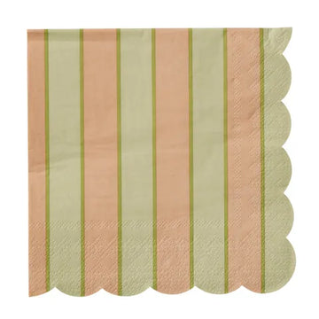 Coast To Coast Home - Carnival 20pk 3 Ply 33cm Napkin Peach/Green