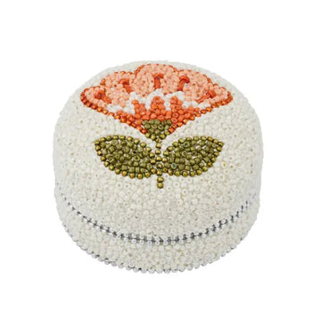 Coast To Coast Home - Freya Beaded Trinket Box 8x8x5cm - Multi
