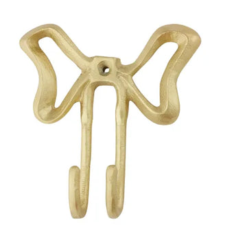Coast To Coast Home - Bow Metal Wall Hook - 14.5x15.5cm - Gold