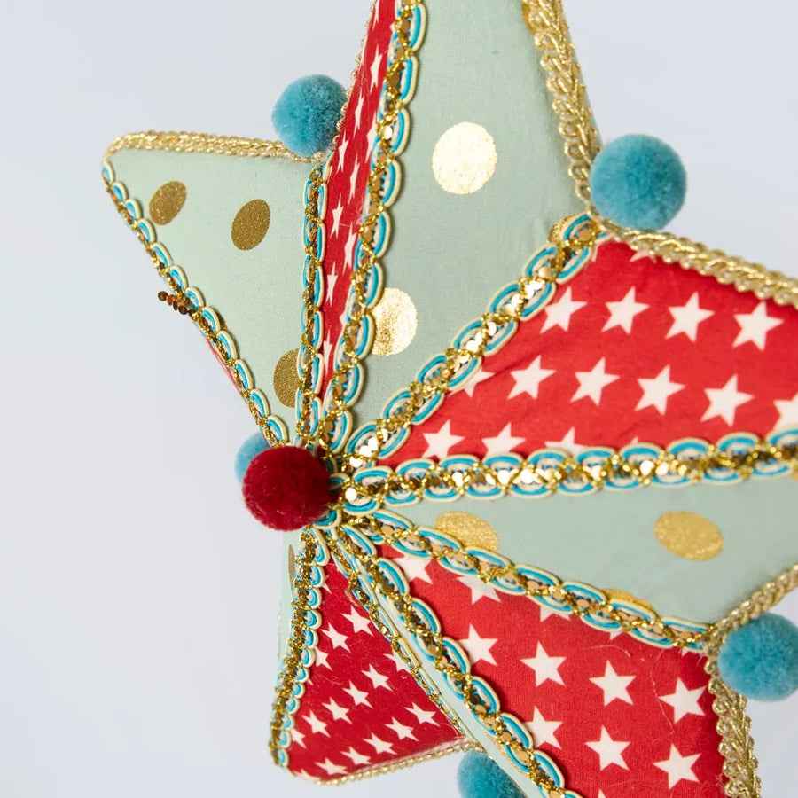 Florabelle - Carnival Hanging Star Red and Green