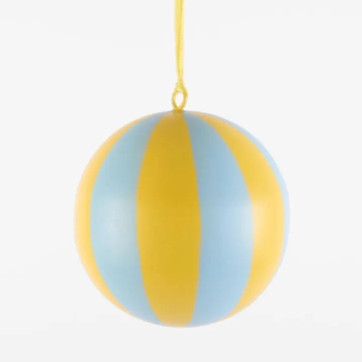 Florabelle - La Dolce Vita Striped Iron Bauble Small - Yellow