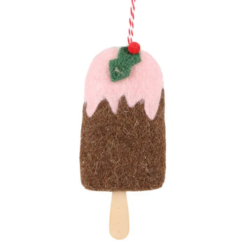 Florabelle - MERVELLE FELT ICE CREAM HANGING TREE ORNAMENT PINK