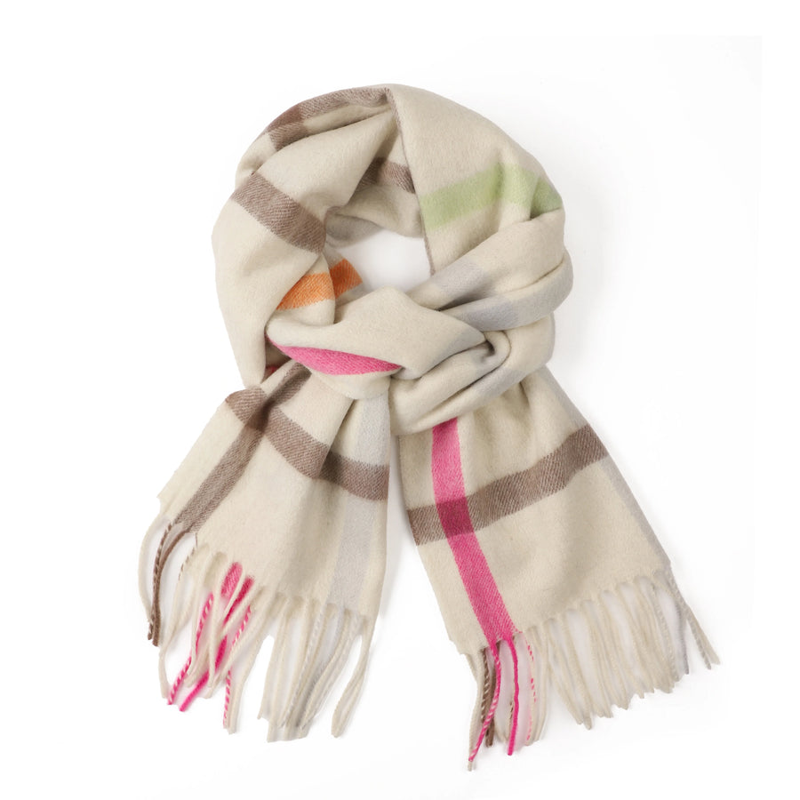 Greenwood Designs - Winter Woollen Check Scarf - Adelaide