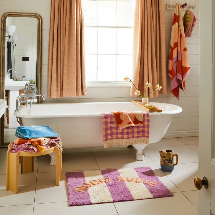 Sage & Clare - DIDCOT NUDIE BATH MAT - ORCHID