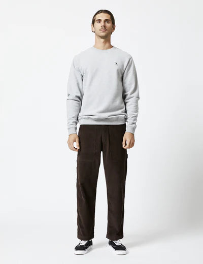 Mr Simple - Simple Fleece Crew - Grey Marble