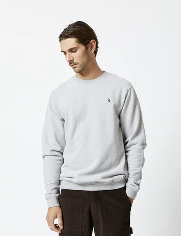 Mr Simple - Simple Fleece Crew - Grey Marble