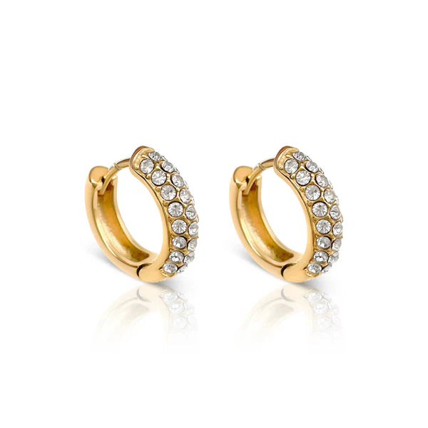 Ever Jewellery - Gravitate Crystal Hoop Earrings