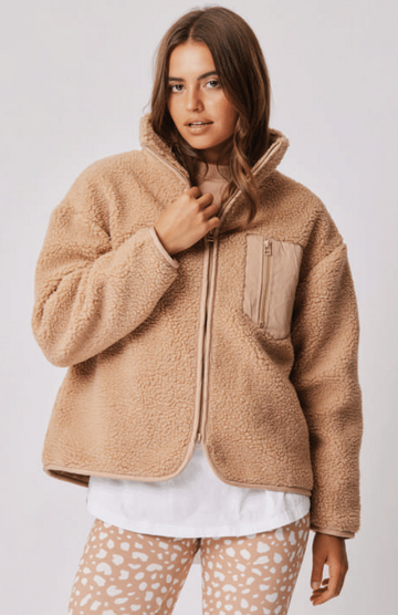Cartel & Willow - Remi Zip Up - Camel