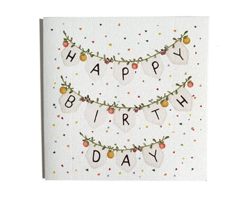 Forest and Fig - Birthday Bunting Greeting Card