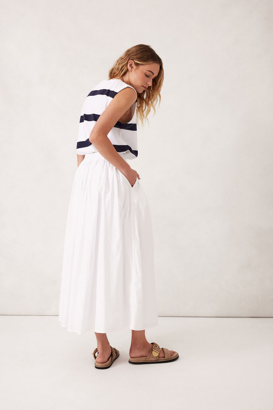 Ceres Life - Florence Maxi Skirt - White